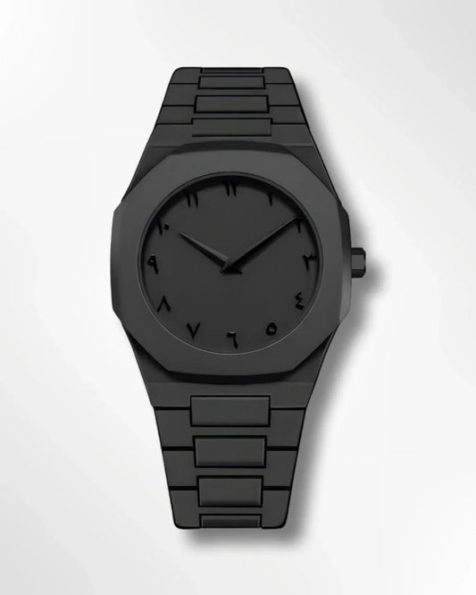 Stainless Steel Arabic Numeral Watch – Classic & Elegant